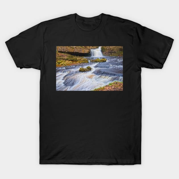 West Burton Waterfall, Yorkshire Dales T-Shirt by MartynUK